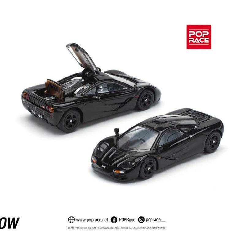 Pop Race 1:64 McLaren F1 – Jet Black – PR640230/BLACK – Foundry
