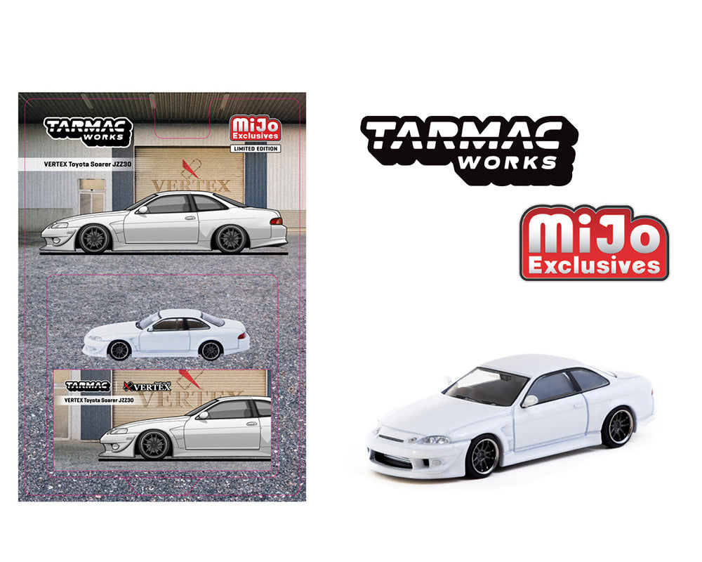 Tarmac Works 1:64 VERTEX Toyota Soarer JZZ30 – White – Global64