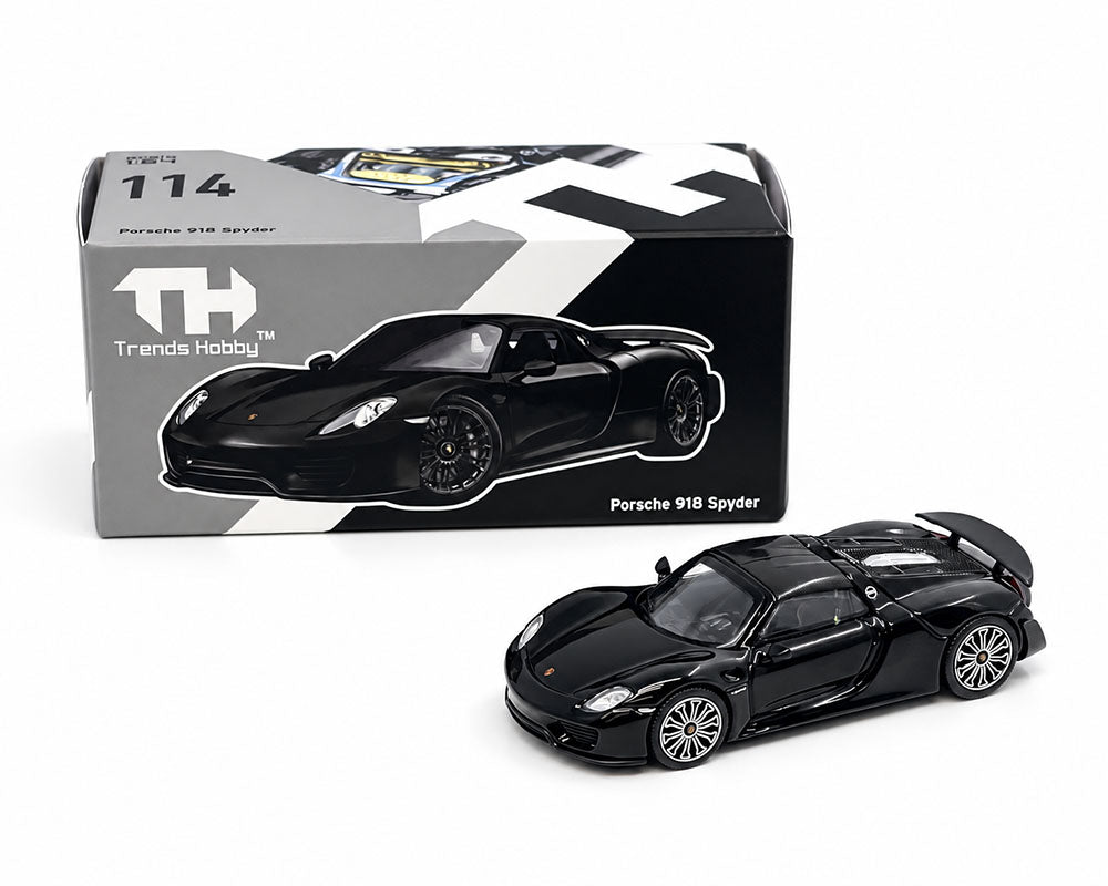 Trends Hobby 1/64 Porsche 918 Spyder - Black 241086(B)