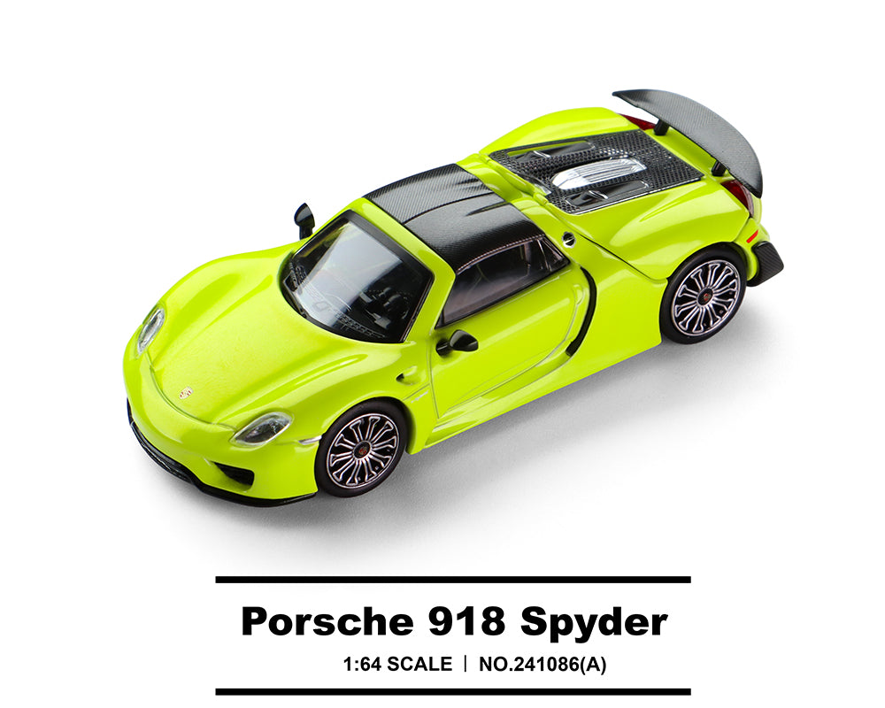 Trends Hobby 1/64 Porsche 918 Spyder - Acid Yellow 241086(A)
