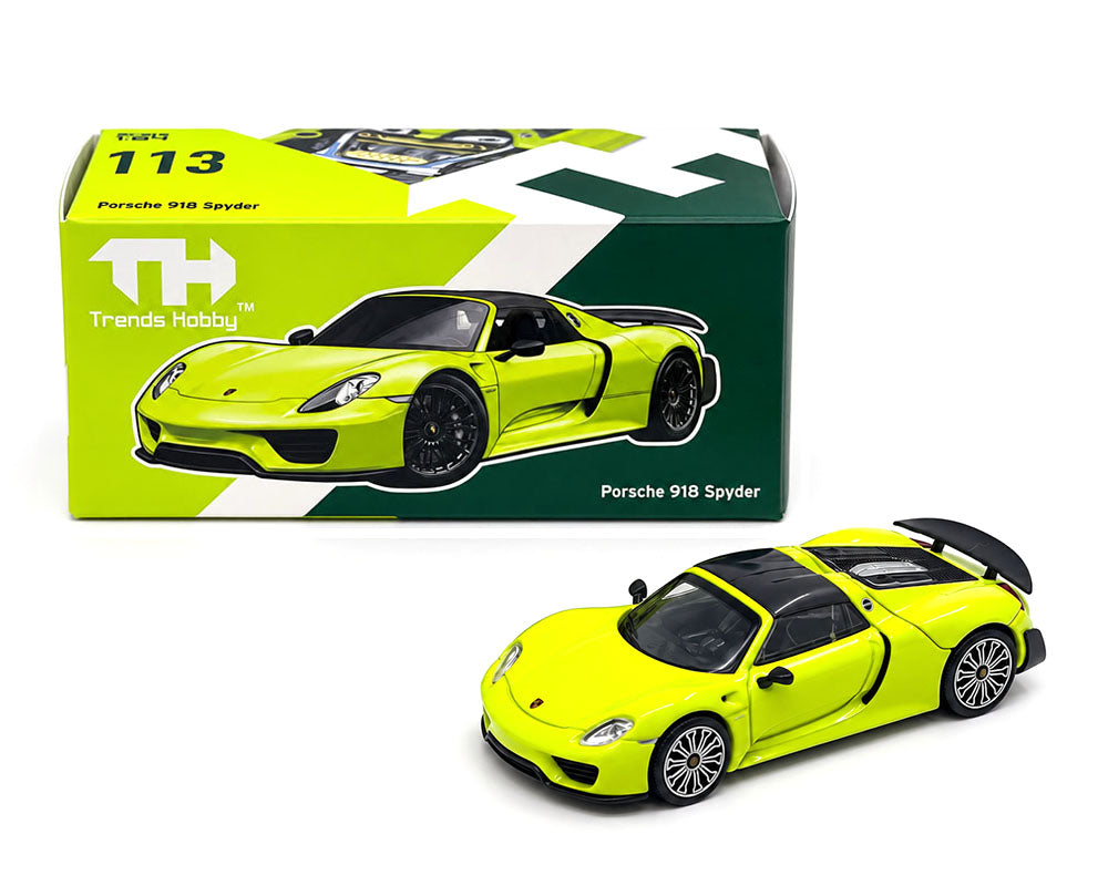 Trends Hobby 1/64 Porsche 918 Spyder - Acid Yellow 241086(A)