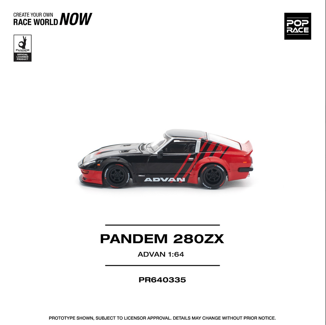 POP RACE 1:64 PANDEM 280ZX ADVAN PR640335