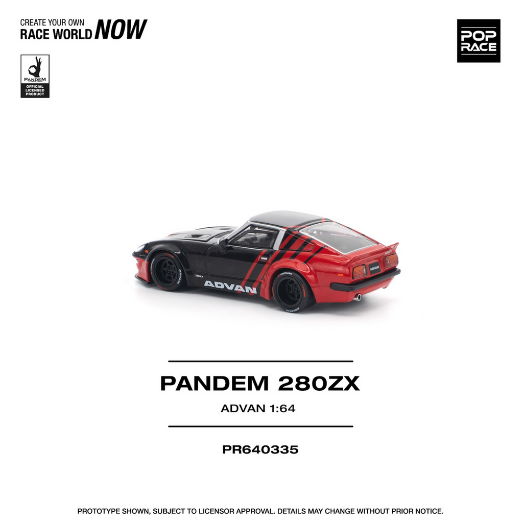 POP RACE 1:64 PANDEM 280ZX ADVAN PR640335