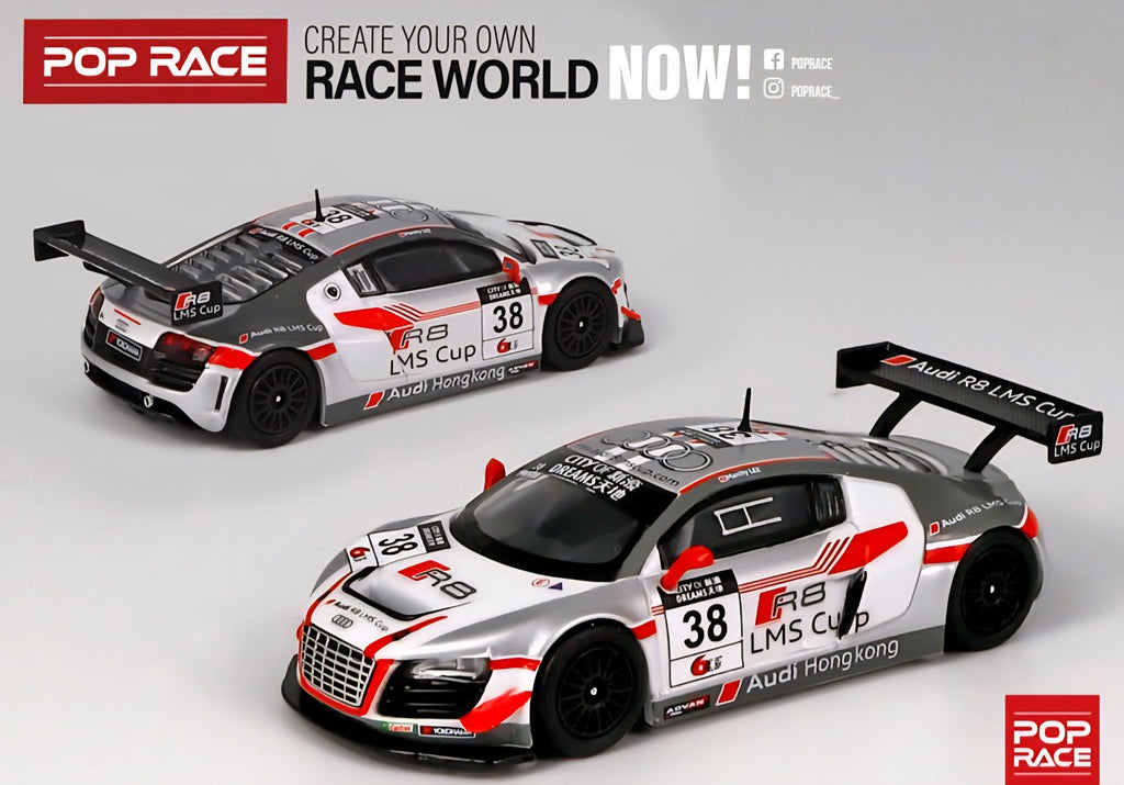 POPRACE 2013 Audi R8 Macau GT Cup Marchy Lee #38 Diecast Car Model
