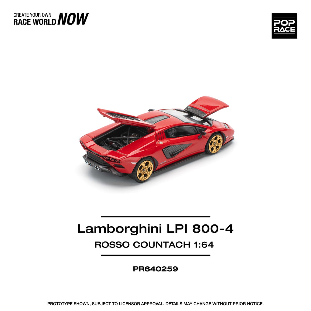 Pop Race Lamborghini Countach LPI 800-4 Rosso PR640259
