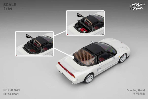 Micro Turbo - 1/64 Custom NSX-R - Metallic White