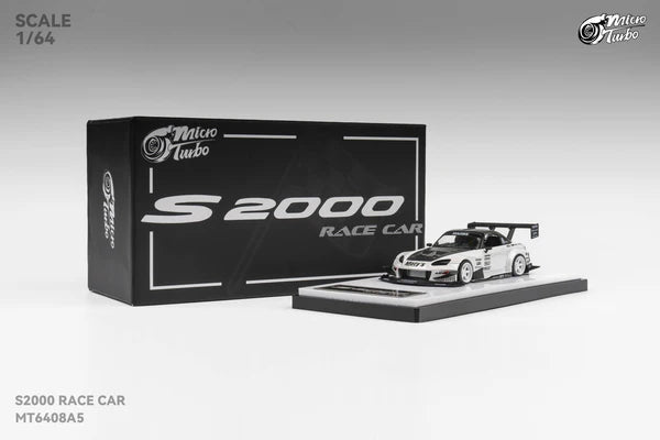 Micro Turbo 1/64 Custom S2000 - Metallic White