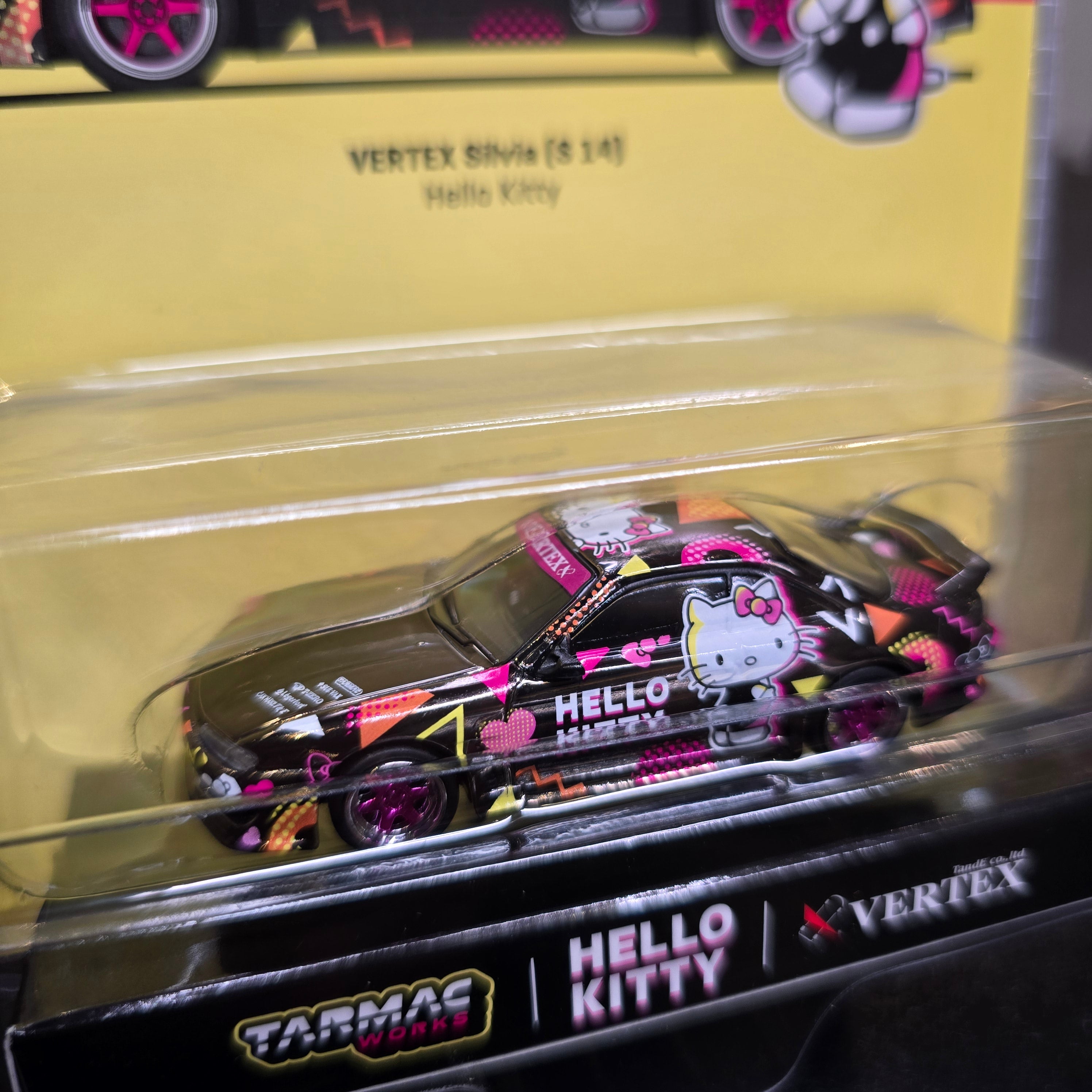1/64 Tarmac Works Vertex Nissan Silvia S14 Hello Kitty Special
