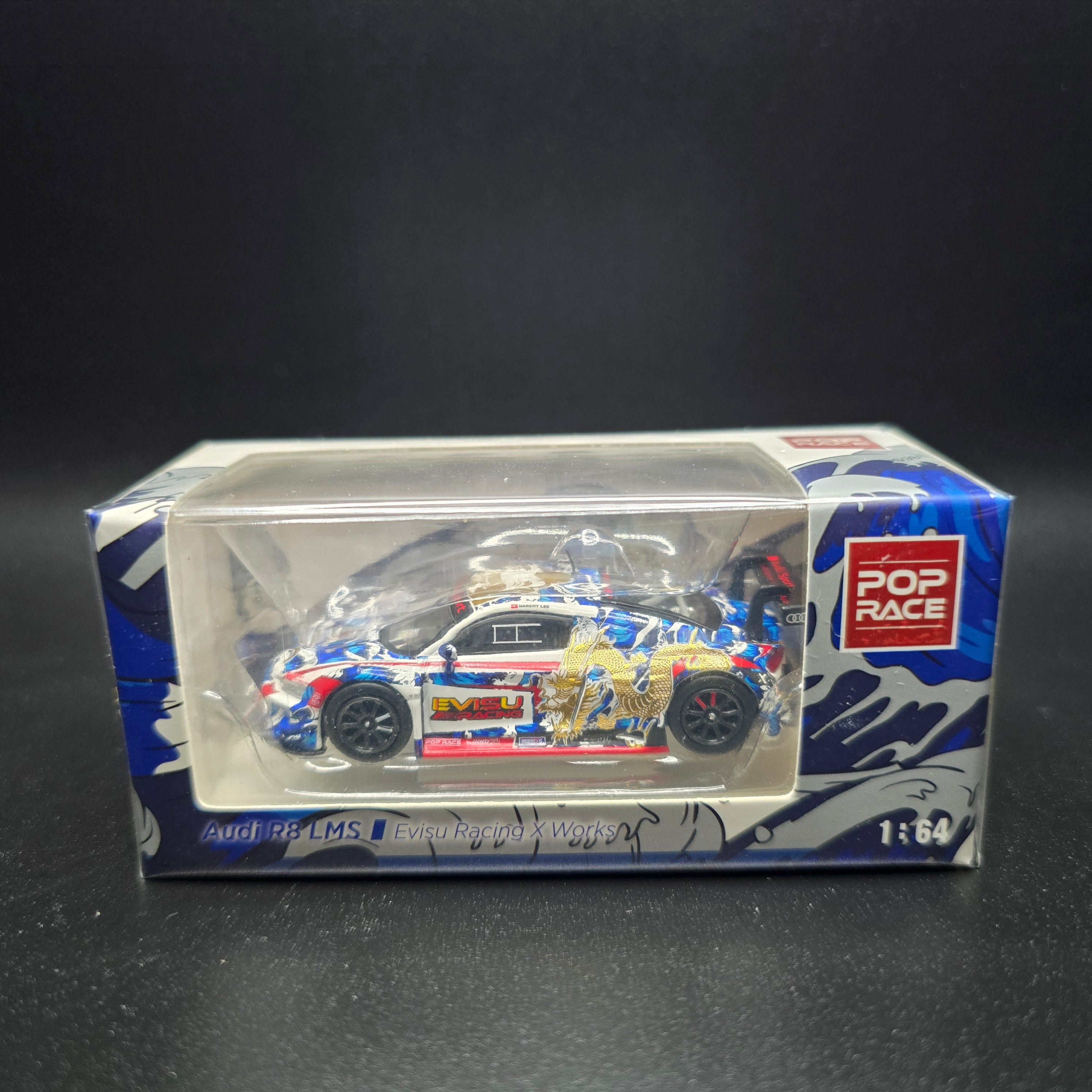 Pop Race Audi R8 LM "EVISU x WORKS" Macau GT Cup 2020 Marchy Lee Presentation Car