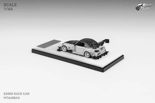 Micro Turbo 1/64 Custom S2000 - Metallic White