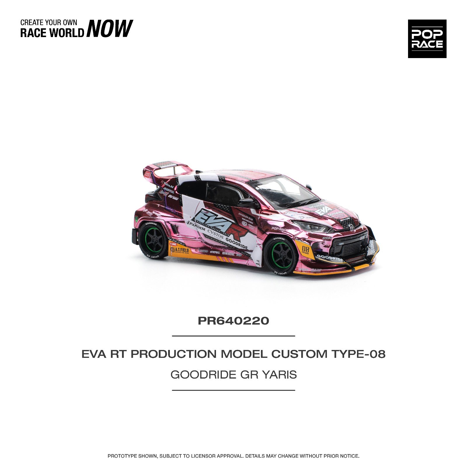 Pop Race PR64-220 EVA RT Production Model Custom Type 08 Goodride GR Yaris EVA-R