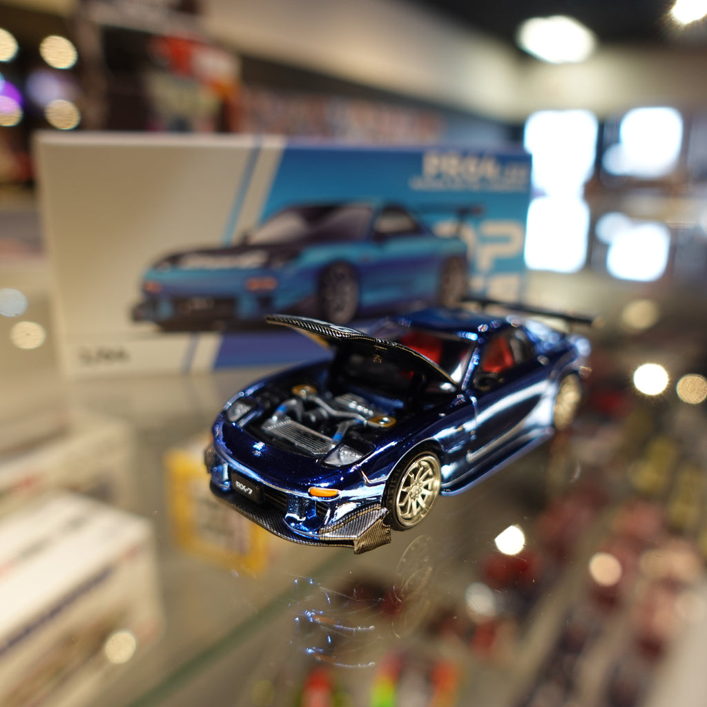 Pop Race PR64-223 Mazda RX7 RE-AMEMIYA Blue