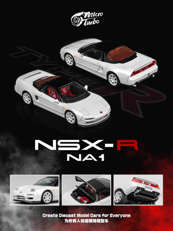Micro Turbo - 1/64 Custom NSX-R - Metallic White