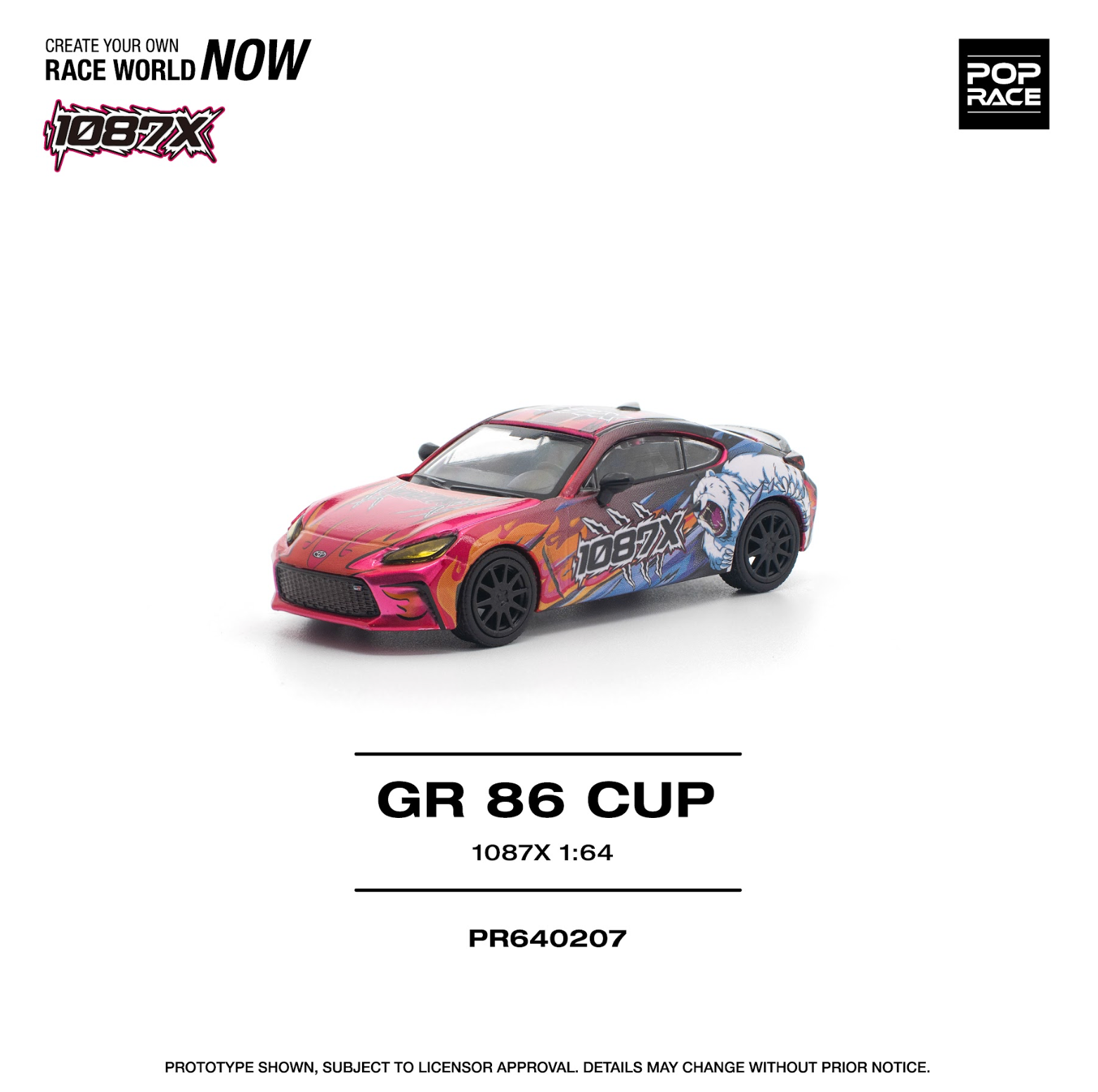 Pop Race Toyota 1087X GR86 Cup PR640207
