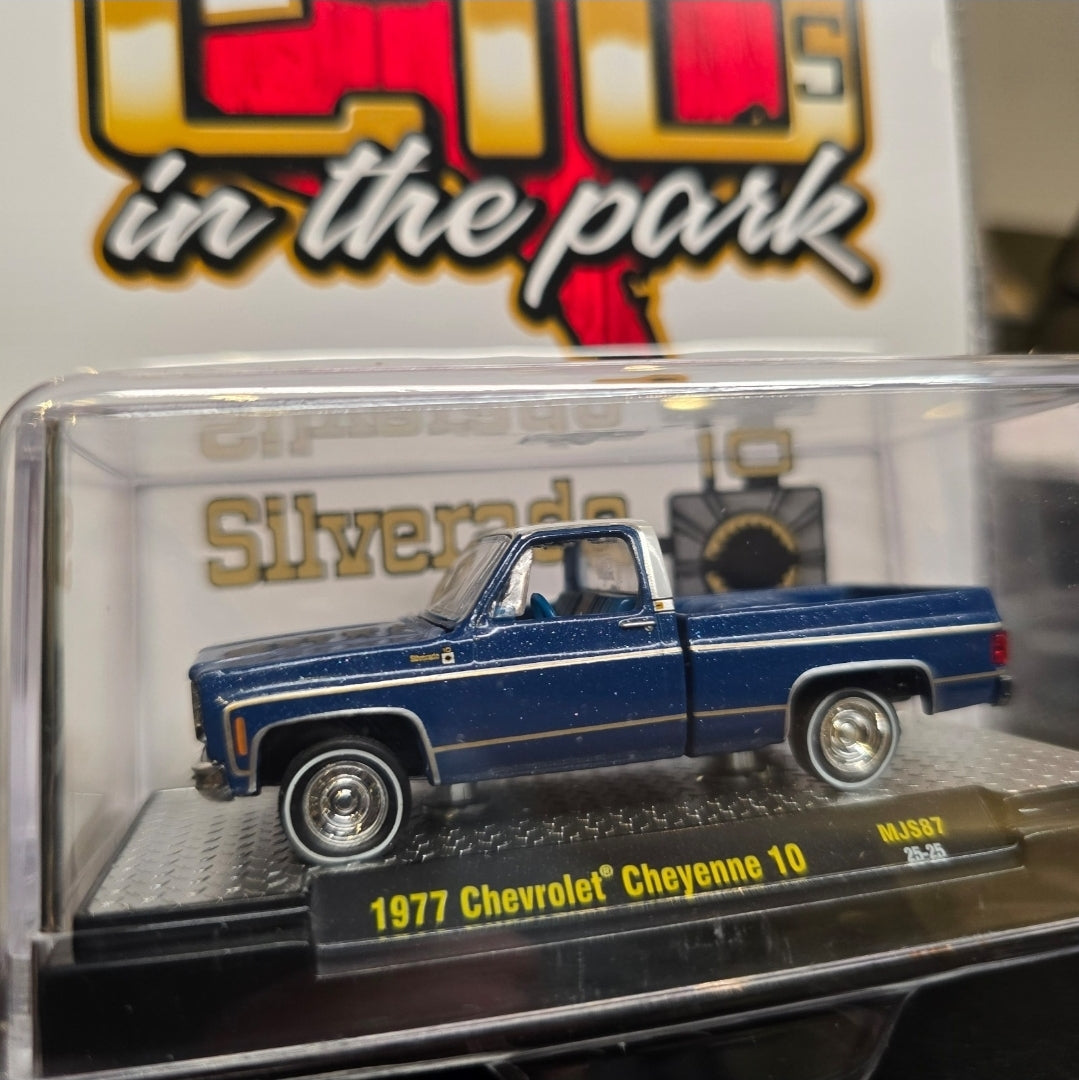 M2 Machines 1977 Chevrolet Cheyenne C10 in the Park