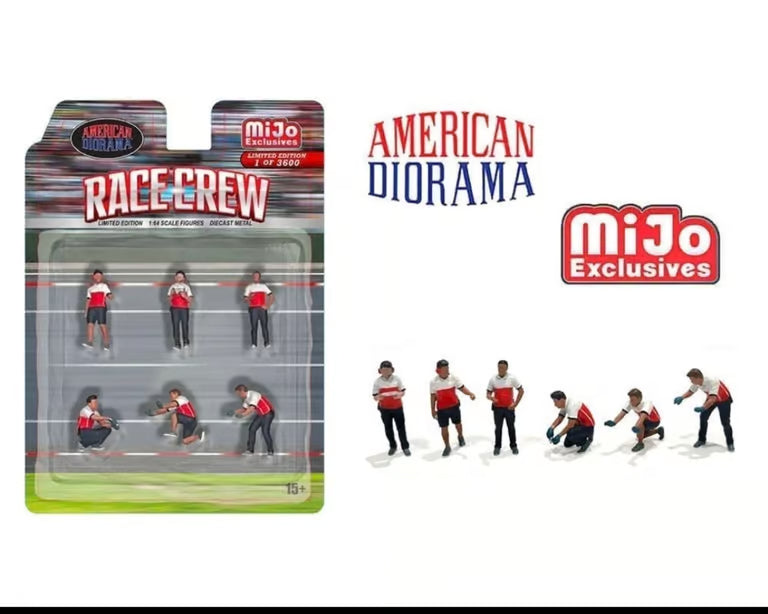 American Diorama 1:64 Race Crew Figures – MiJo Exclusives Limited Edition