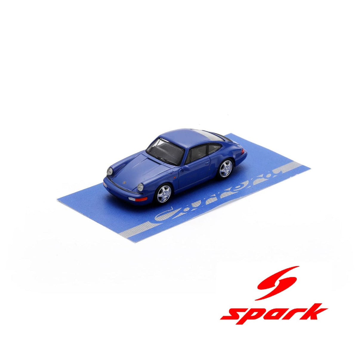 SPARK 1/64 Porsche 911(964) 3.6 RS (Maritime blue with silver wheels)