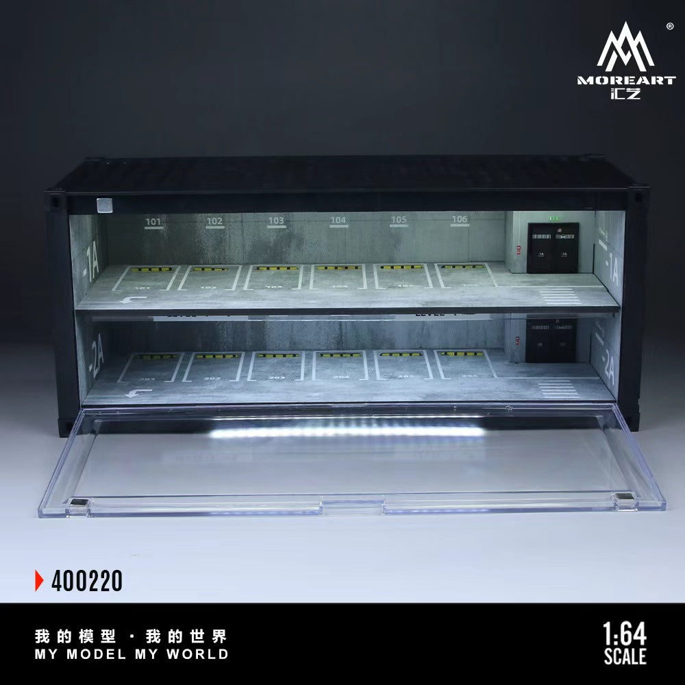 MoreArt 1:64 THE SCENE OF A CONTAINER UNDERGROUND PARKING GARAGE MO400220