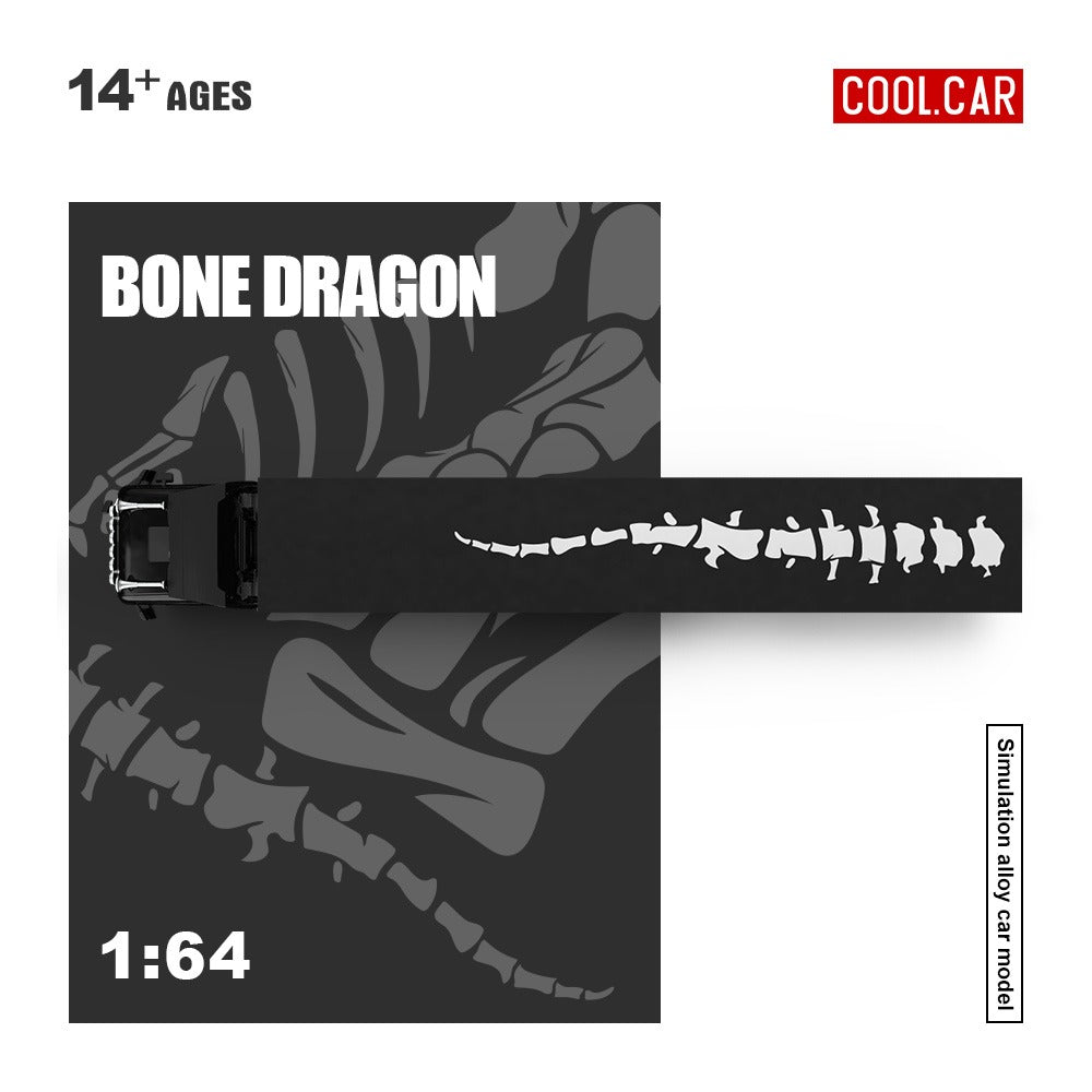 Cool Car 1:64 Scania container truck - Chalop Dragon Skeleton painted alloy car model