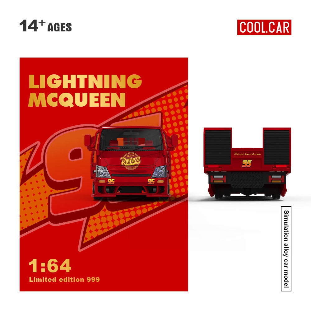 Cool Car H300 Flatbed Transport Trailer - Lightning McQueen Finish