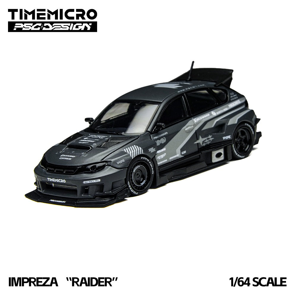 TimeMicro × PSC DESIGN
1:64 Impreza "Raider“ of the gray stripe painted replica car model