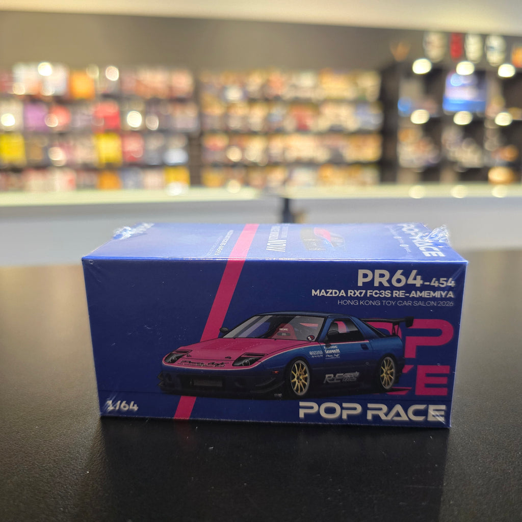 POP RACE PR64-454 MAZDA RX7 FC3S RE-AMEMIYA TOY CAR SALON 2026 EVENT MODEL