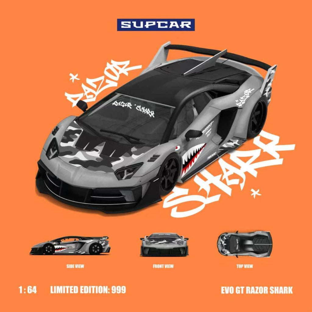 SUPCAR 1:64 Lamborghini GTEVO Shark Mouth Livery SC643834