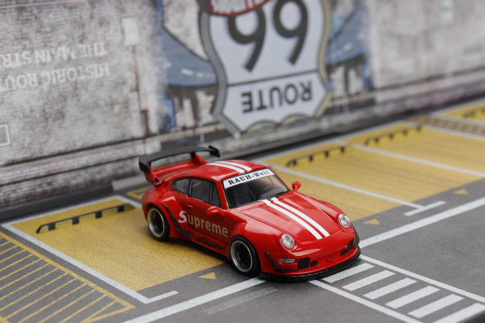 DEcode 1:64 Porsche RWB 993 Supreme Livery