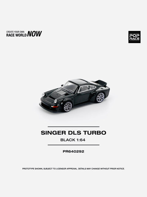 POP RACE 1/64 SINGER DLS TURBO (ROAD) BLACK PR640292