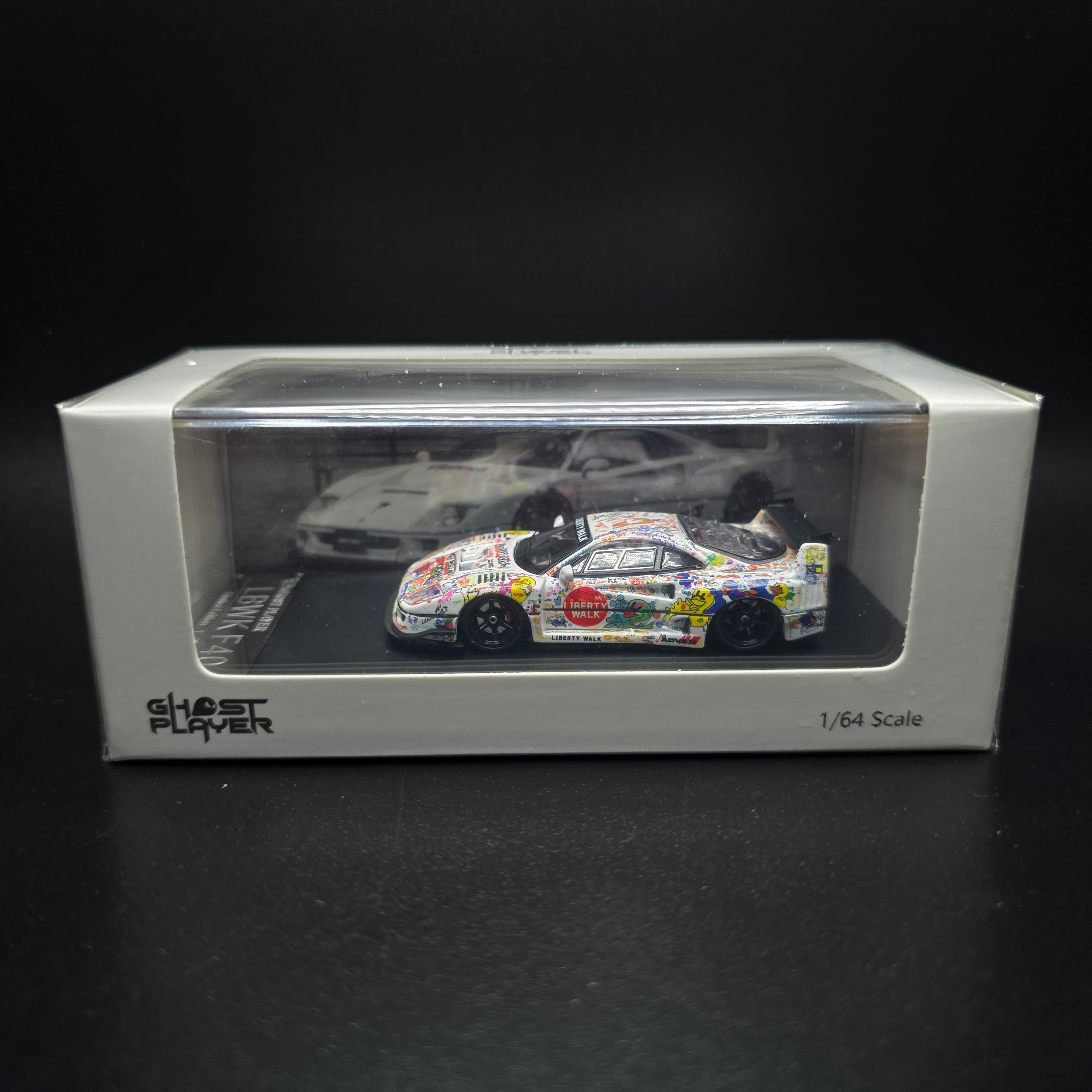 Ghost Player 1/64 LBWK F40 Diecast Grafitti Version