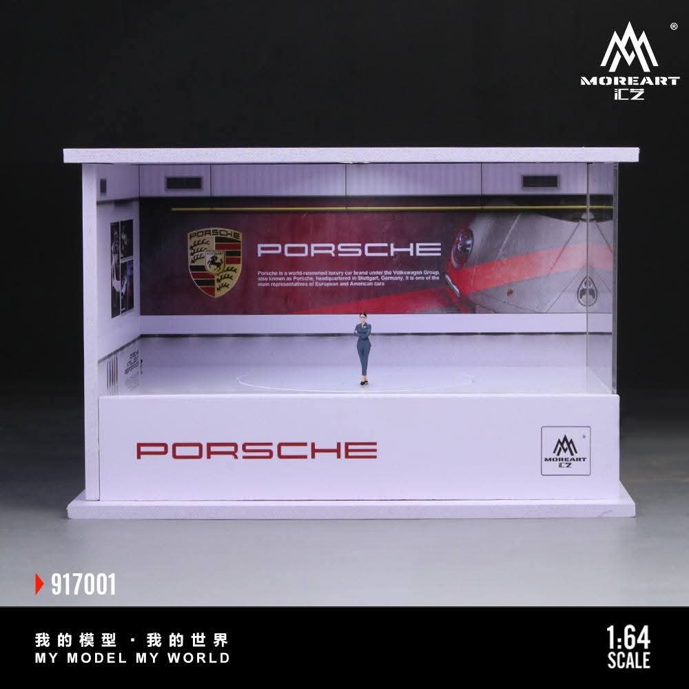 Moreart Porsche Turntable Showroom with figure