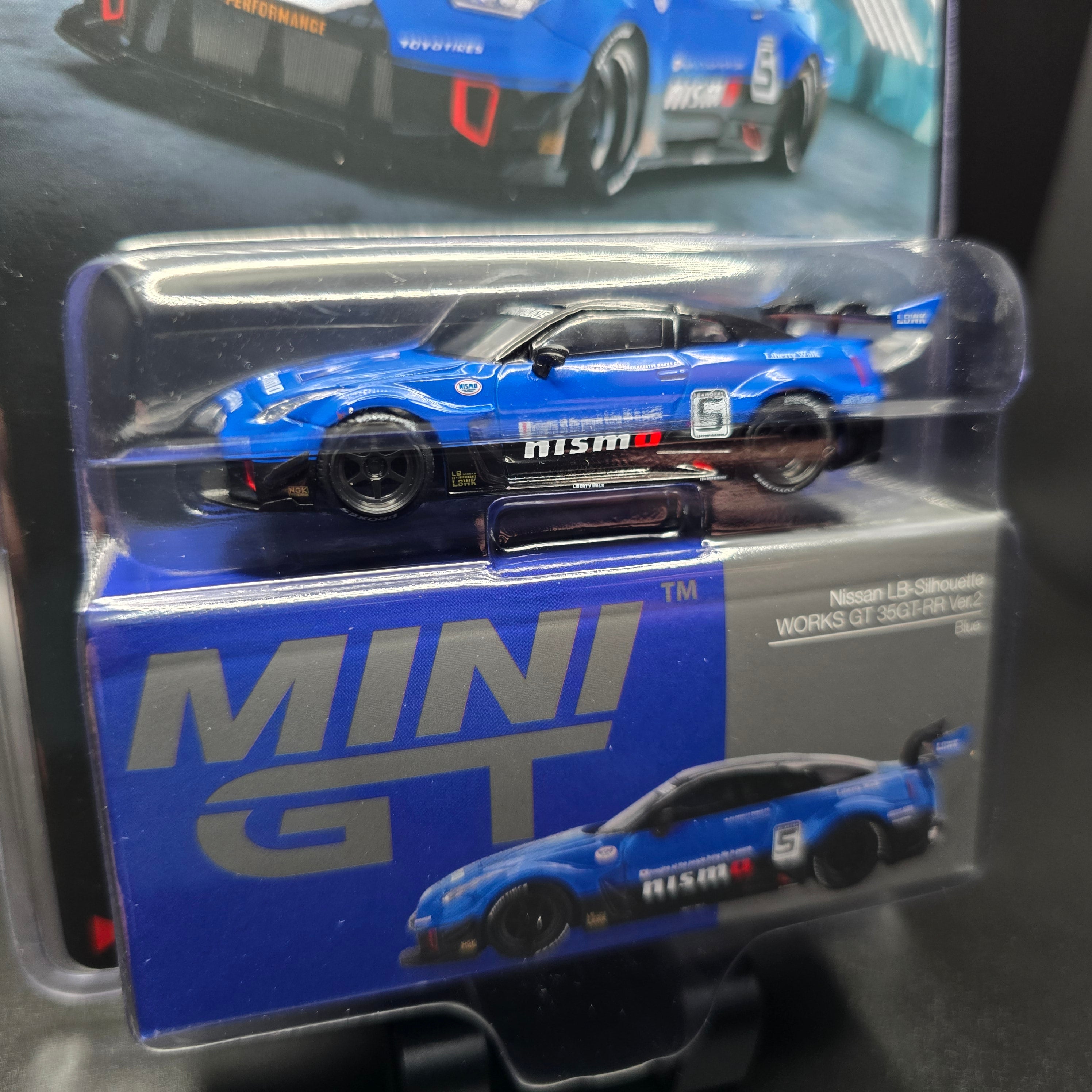 Mini GT 1:64 LB-Silhouette WORKS GT NISSAN 35GT-RR Ver.2 – Blue
