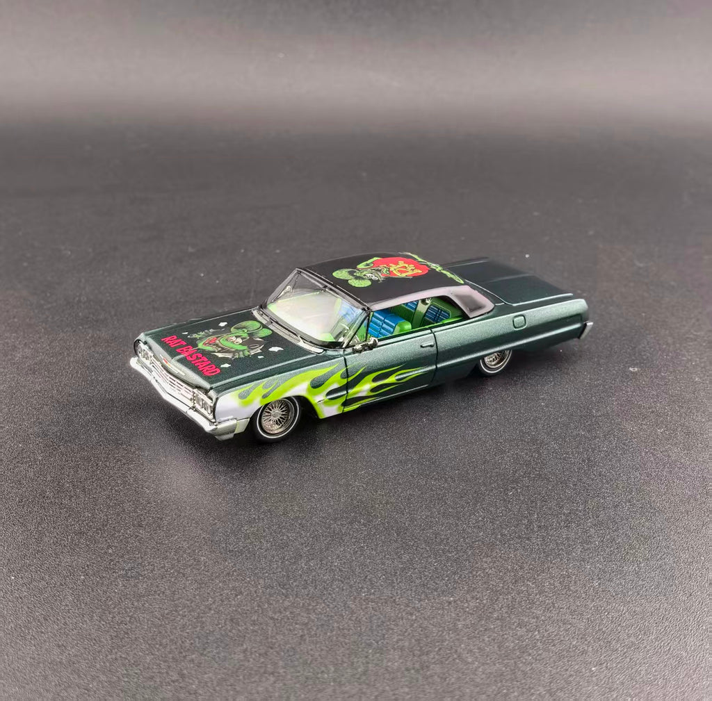 Fine Works 64 Chevrolet Impala West Coast Bouncing Cars Rat Fink 1/64