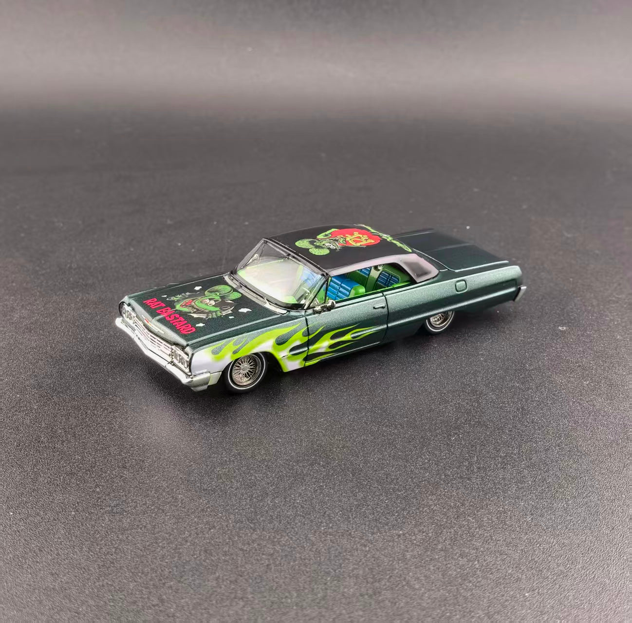 Fine Works 64 Chevrolet Impala West Coast Bouncing Cars Rat Fink 1/64