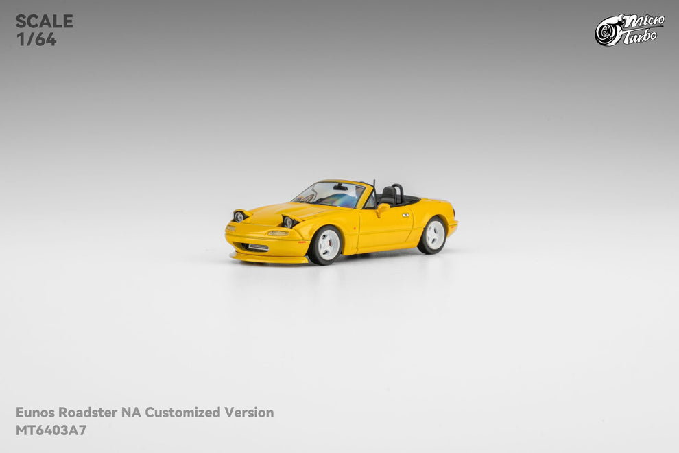 Micro Turbo 1:64 Custom MX5 - Metallic Yellow MT6403A7
