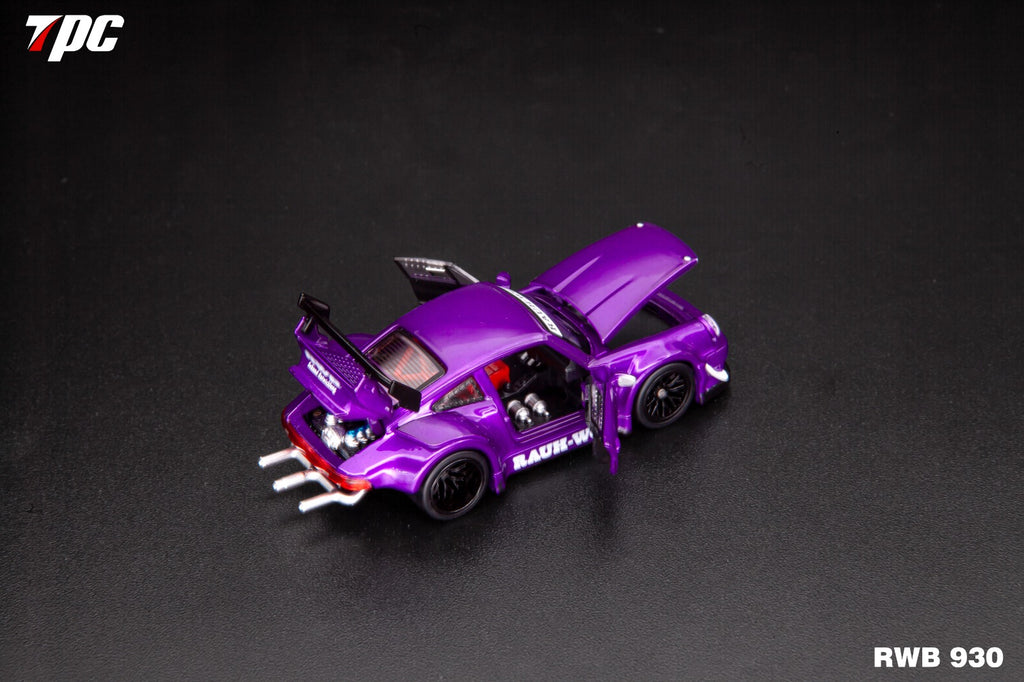 TPC FG RWB 930, Fully Opening parts Diecast Model 1:64 Purple