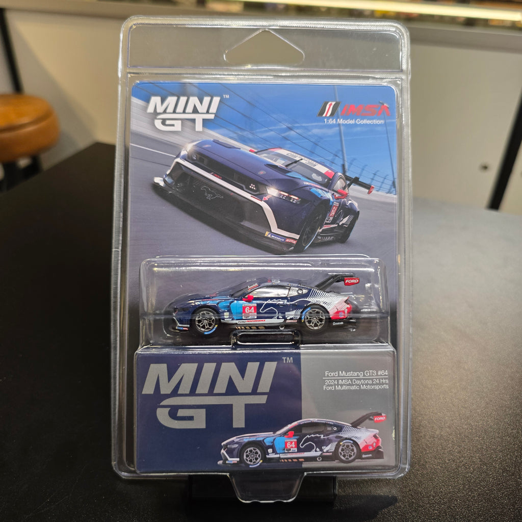 Mini GT 1:64 Ford Mustang GT3 #64 Ford Multimatic Motorsports 2024 IMSA Daytona 24Hrs
