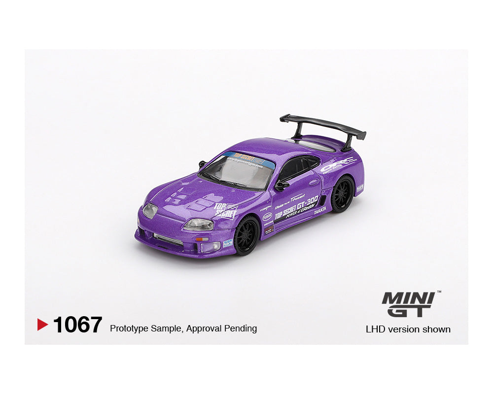 Mini GT 1:64 Toyota Supra (A80) Top Secret GT-300 Top Secret Purple