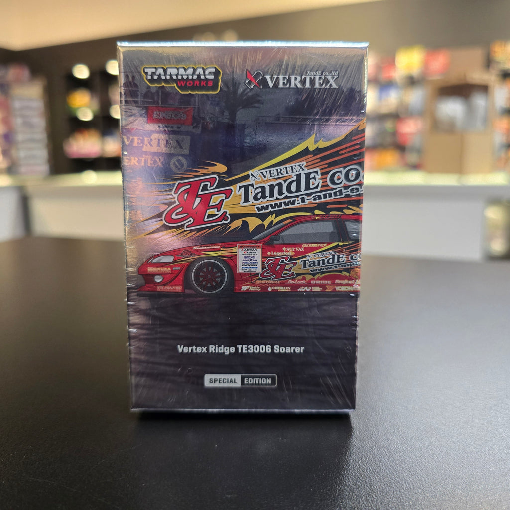 Tarmac Works 1:64 Vertex Ridge TE3006 Soarer Chrome Red – Special Edition – GLOBAL64