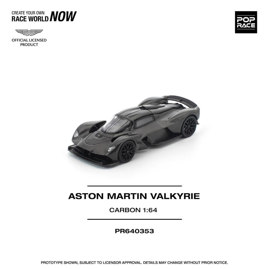 POP RACE 1/64 ASTON MARTIN VALKYRIE CARBON EDITION PR640353
