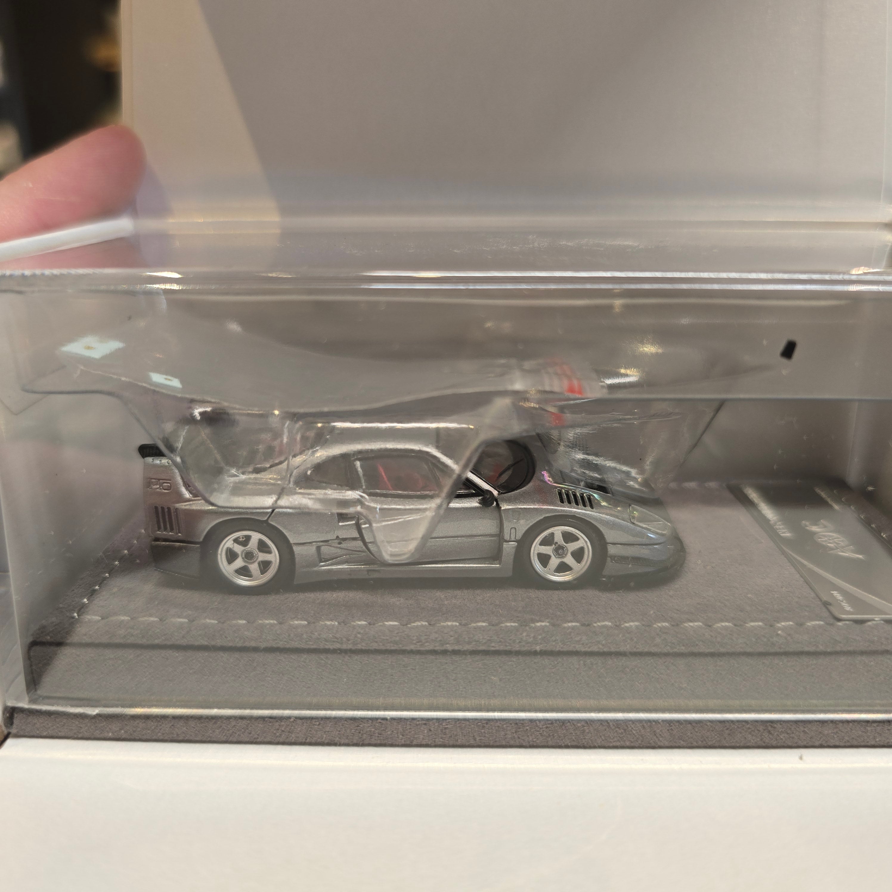 AOC 1:64 Ferarri F40 Silver Grey HEC Event Exclusive 2026 Resin