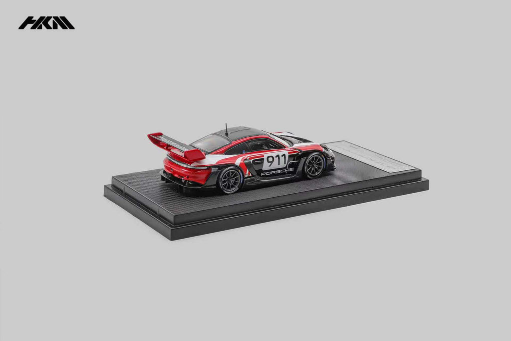 HKM 1:64 Porsche 992 GT3 R Rennsport - Red/White
