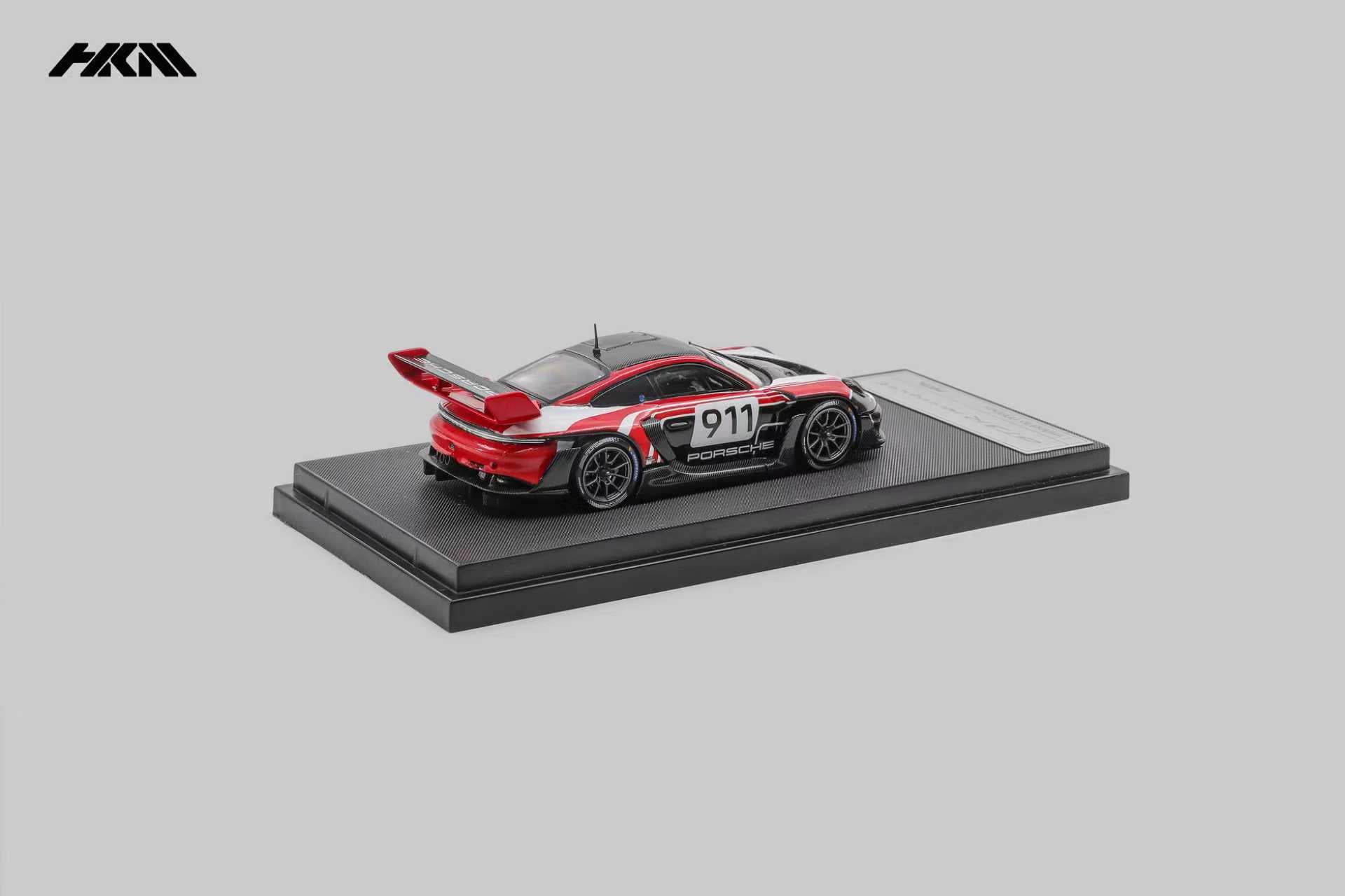 HKM 1:64 Porsche 992 GT3 R Rennsport - Red/White