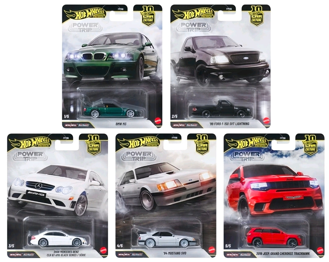 Hot Wheels 1:64 Car Culture 10th Anniversary 2026 – Power Trip Set