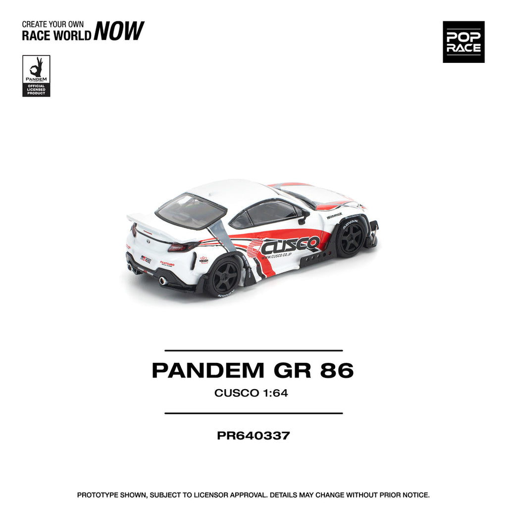 POP RACE 1/64 PANDEM GR86 - CUSCO PR640337
