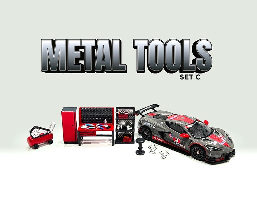 American Diorama 1:64 Metal Tools Set C