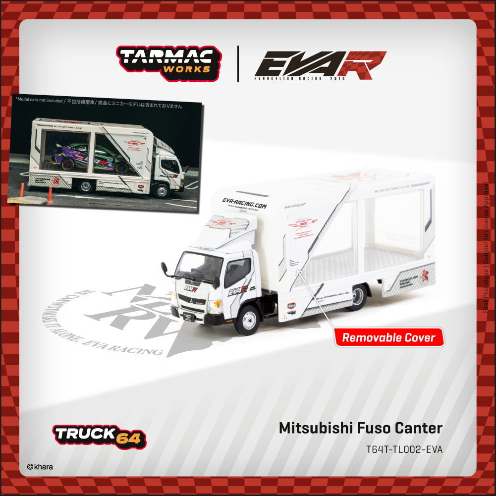 TARMAC WORKS TRUCK64 1/64 Mitsubishi Fuso Canter EVA Racing T64T-TL002-EVA
