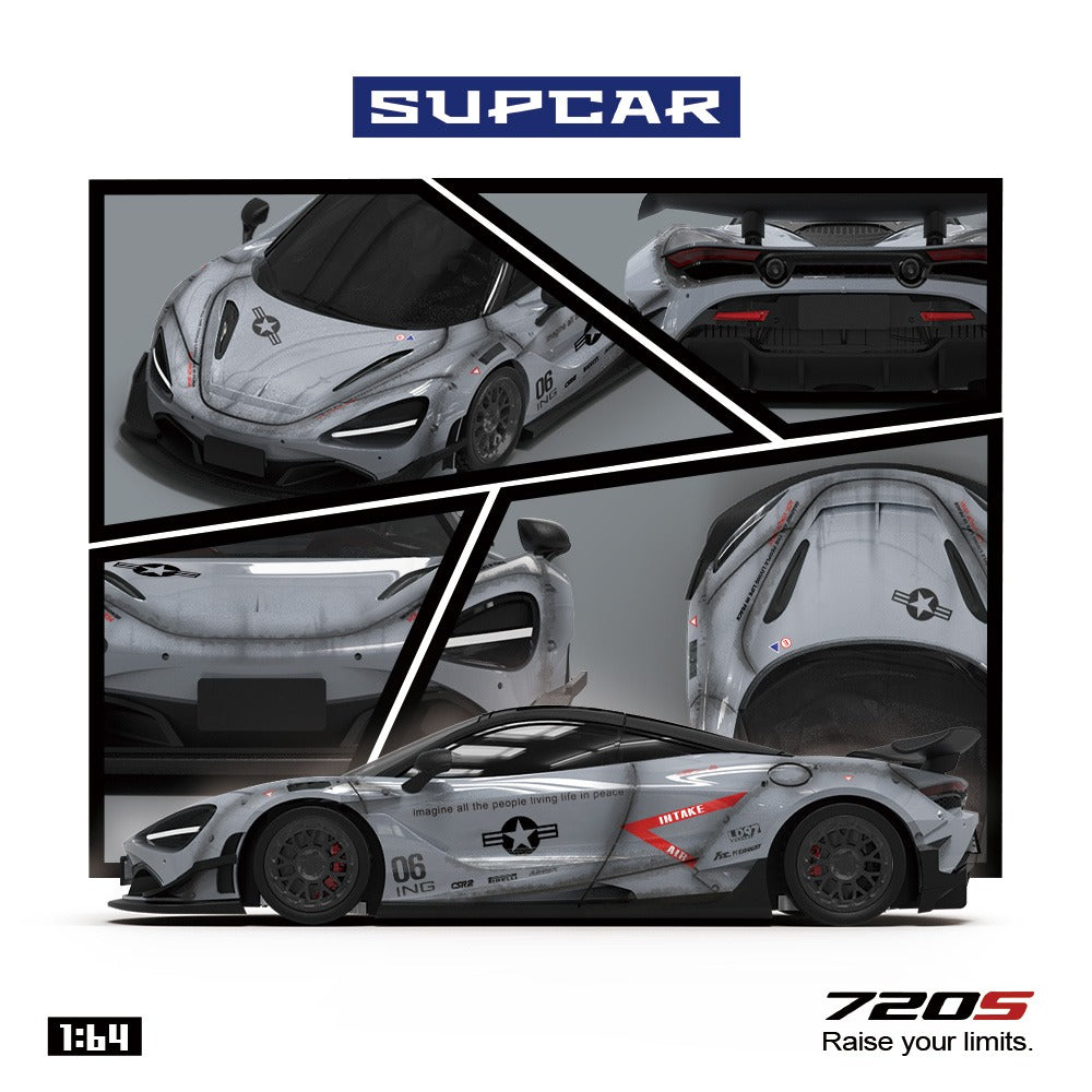 Supcar 1:64 Mclaren 720S Grey Shadow