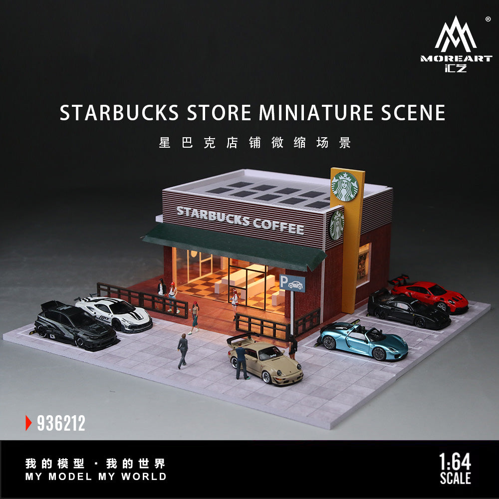 MoreArt 1:64 STARBUCKS STORE MINIATURE SCENE MO936212
