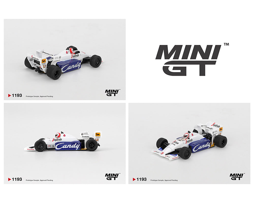Mini GT 1:64 Toleman TG184 #20 Johnny Cecotto 1984 Monaco Grand Prix #1193